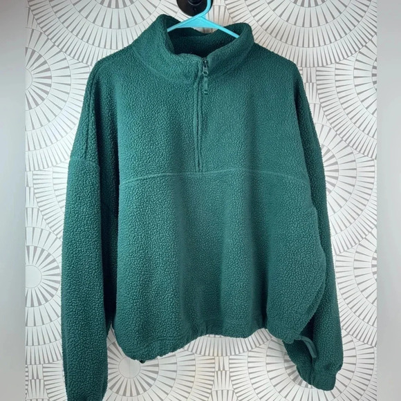 DSG Women’s Green‎ Fleece Quarter Zip XXL - Picture 1 of 4